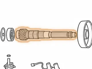 Countershaft, RO / MPRA (14 Teeth) — Part # 170676A