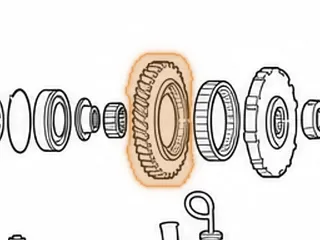 Gear, MPRA 1st (Countershaft) (45 Teeth, 1 Groove) — Part # 170801A