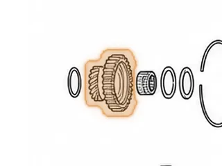 Gear, RO 1st (Mainshaft) (17 Teeth) (No Groove) — Part # 170800A