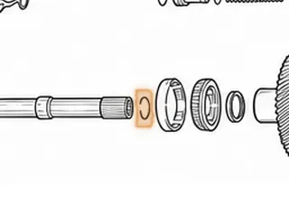 Wire Snap Ring, MPYA / M5DA / MPWA (Vigpr) Holds # 675 Into # 708 — Part # 70895B