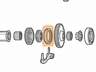 Selector, MPWA (Vigor) Reverse (Countershaft) 2.593” (.550” Wide) (Right Angled & Pointed Selector Teeth) — Part # 70830C