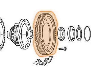 Differential Ring Gear, BZHA/BZNA/MCLA/MZHA/MZJA (71 Teeth, 1 Groove)(14 Bolt) 2003-11 — Part # 160720D