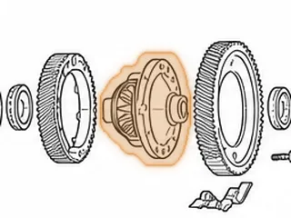 Differential Housing, BCLA (With 10 Threaded Bolt Holes)(.430” Thick Bolt Flange) 2003-04 — Part # 50716A