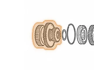 Gear, BZKA-1/B90A/MM7A 4th (Mainshaft)(44 Teeth, No Groove)(22 Teeth, 1 Groove) 2008-11 — Part # 160809E