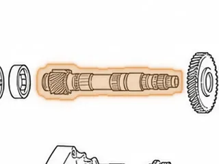 Countershaft, BZHA/BZKA-1/BZNA/MCLA/MNZA/MZHA/MZJA (16 Teeth, 2 Groove) (11 5/8”Long) 2003-11 — Part # 160676D