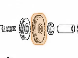 Gear, B90A/GPLA/GPPA-3/GPPA-4/MKYA/MKZA/MM7A 1st (Countershaft)(56 Teeth, 1 Groove) (5.605”OD) 2005-11 — Part # 160801E