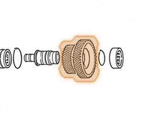 Idler Gear, BCLA/BZHA/BZKA-1/MZHA/MZJA (33 Teeth, 1 Groove)(44 Teeth, 3 Groove) (2.305”Thick)(1.415”ID) 2003-11 — Part # 160714A