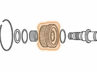 Gear, BZKA-1/MM7A 2nd (Secondary Shaft)(42 Teeth, 1 Groove In Middle) 2008-11 — Part # 160803E