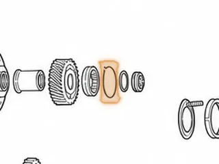 Snap Ring, BCLA/BZHA/BZKA-1/BZNA/B90A/GPLA/GPPA-3/GPPA-4/MCLA/MCTA/MKYA/ MKZA/MM7A/MNZA/MRMA/MZHA/MZJA Holds Bearing #… — Part # 50889A