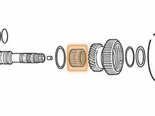 Caged Needle Bearing, BZKA-5/GPPA-2/MCVA/MRVA/MZKA-1/MZKA-2 1st Gear To Secondary Shaft (Inner)(1.125”Thick)(1.815”OD)… — Part # 50241A