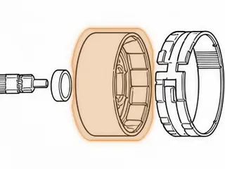 Drum, ST300 High Clutch (2.600” Tall)(5.865”OD)(3.060”OD Of The Neck Where Inner Piston O-Ring Rides) 1964-69 — Part # 105555