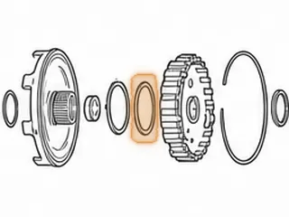 Bearing W/Race, RE4R03A/RG4R01A/JR403E Shell To Front Planet (Use 73241G) — Part # 73244G