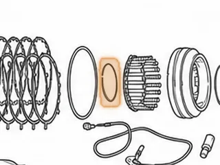Snap Ring, EC8 Holds Forward Clutch Retainer In Drum (.039”Thick)(2.960”OD) 1987-98 — Part # 73877