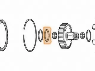 Bearing W/Race, RL4R01A/RE4R01A/RE4R03A/RG4R01A/JR403E High Drum To Hub (Use 53232) — Part # 73229