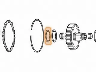 Race, RL4F02A/RE4F02A High Drum To Hub (3 Inner Tabs) (Metal) — Part # 73228