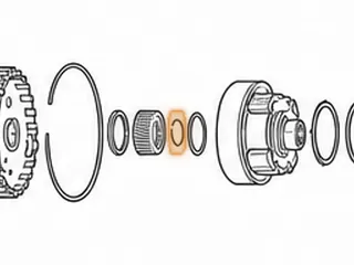 Snap Ring, RL4R01A/RE4R01A Holds Rear Planet To Output Shaft — Part # 73888