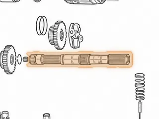 Output Shaft, RL4R01A/RE4R01A 4x4 (13” Long) With 30 Splines — Part # 73678AA