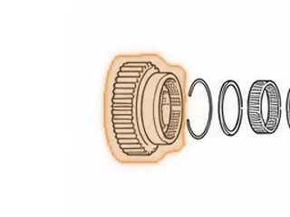 Clutch Hub, RL4R01A/RE4R01A Forward (Less Sprag) 5 1/4”OD (Clutch Hub Is 1.330” Tall At Clutch Splines) — Part # 73574