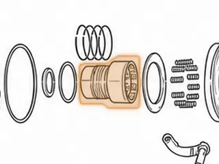 Rear Support, RE4R03A/RG4R01A/JR403E (With 4 Small O-Rings Between Support & Case) 2.338”OD Front Bearing Surface… — Part # 73668GA