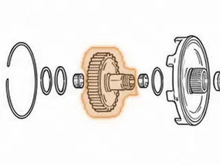 Clutch Hub, EC8 High Clutch (Cast Iron) Wide Teeth (Uses A .150” Thick Bearing # 229)1987-98 — Part # 93575A