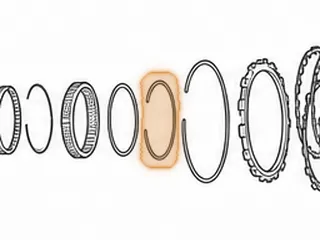 Snap Ring, EC8 Holds Low Sprag In Forward Drum (.039”Thick)(4.100”OD) 1987-Up — Part # 73890