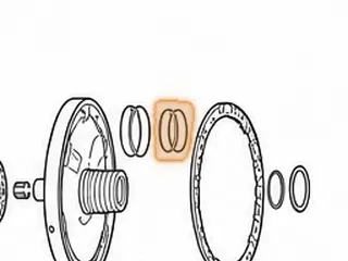 Ring, R4/V4/R5/V5A51 Stator (Rear) 2.335”OD (Metal) 1999-Up — Part # 142181A