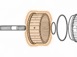 Drum, R4/V4/R5/V5A51 Reverse Clutch (Stamped Steel) (With 60 Teeth Pick-up) 3.260” Tall (Uses 30 Teeth Steels) 1999-Up — Part # 142556A