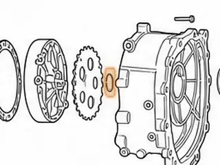 Snap Ring, R4/V4/R5/V5A51 Holds Parking Gear To The Output Shaft 1999-Up — Part # 142895A