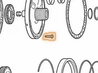 Bolt Set, R4/V4/R5/V5A51 Body To Stator (7 Pieces) 1999-Up — Part # 142778AK