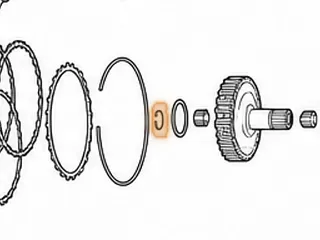 Snap Ring, R4/V4/R5/V5A51 Holds Overdrive Hub To Shaft 1999-Up — Part # 142880A