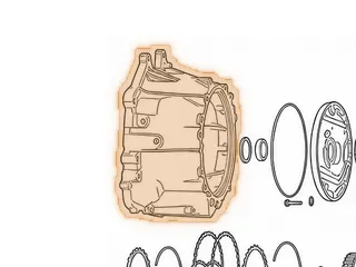 Bell Housing, R4/V4/R5/V5A51 (Top Bolts 3 1/2”) Starter At 4:00 & 8:00 (Cast # 500911) 1999-Up — Part # 142750A