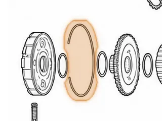 Snap Ring, R5/V5A51 Holds Output Hub To Direct Planet Ring Gear 2001-Up — Part # 142894B