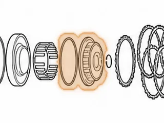 Retainer, R4/V4/R5/V5A51 Overdrive Clutch Spring (Aluminum) 1999-Up — Part # 142980A