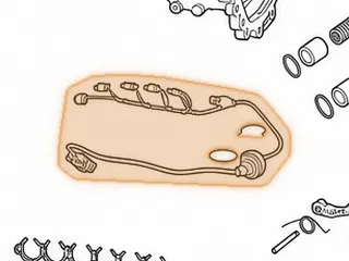 Wire Harness, R5/V5A51 Internal/External (10 Prong Case Connector) (3 Two Wire Connector & 2 Three Wire Connector)… — Part # 142446B