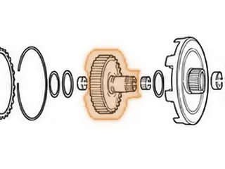 Clutch Hub, EC8 High Clutch (30 Teeth Clutch Hub) 1987-98 (Uses A .125” Thick Bearing #229) — Part # 23575A