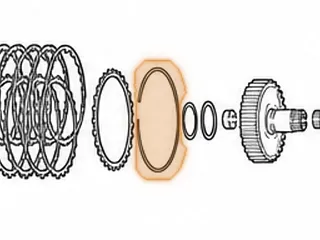 Snap Ring, EC8 Holds High Clutch Pressure Plate In Drum 1999-Up (1st Set From Pump) In High/Overrun Drum (.080” Thick)… — Part # 23878E