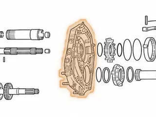 Housing, EC8 Pump (Case Cover) Less Pump Gears 1999-Up — Part # 23511E