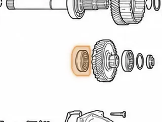 Ball Bearing, EC8 Driven Transfer Gear 1987-98 — Part # 23281