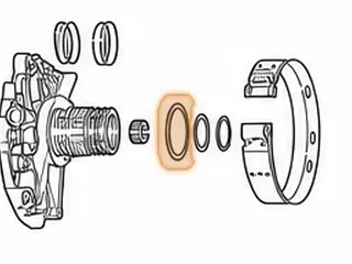Ball Bearing, EC8 Drive Transfer Gear 1999-Up (Narrow Single Roll Ball Bearing) Cast # 6010-N — Part # M308211A