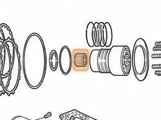 Caged Needle Bearing, EC Rear Support (Inner)(.710” Wide)(1.655”OD)(17 Needles) (Cast # NTN 7E-HMK 3220) 1987-98 — Part # 23261A