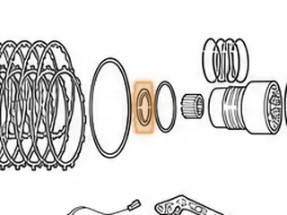 Bearing W/Race, EC8 Rear Hub To Rear Support 1999-Up (Uses A 3 Tab Race #259E) — Part # 23260E