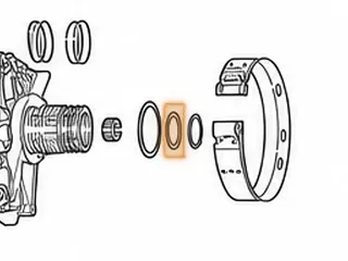 Bearing W/Races, EC8 Stator To high/Overrun Drum (1.880”OD) 1999-Up — Part # 23220E