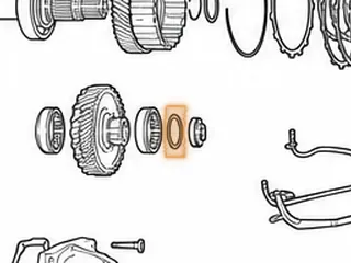 Washer, EC8 Under Driven Transfer Gear Nut (Pinion Shaft) 1987-Up — Part # 23256