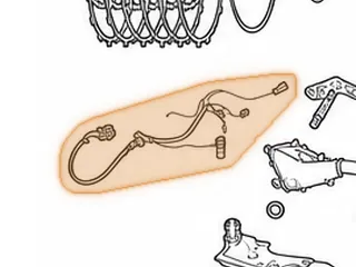 Wire Harness, EC8 Internal (17 Prong Case Connector) 1999-Up — Part # 23446E