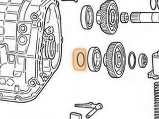 Snap Ring, EC8 Holds Bearing #281 To Driven Transfer Gear #712 (.070” Thick)(1.742”OD) (With 2 Eyelets) 1999-Up — Part # 23899E