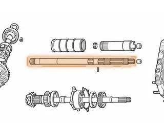 Input Shaft, EC8 (Between Rear Splines Oil Holes Are 1.155” Apart) 1987-98 — Part # 23670