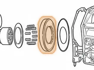 Piston, EC8 Low/Reverse Clutch (Bonded) 1999-Up (.457” Deep)(“7” Stamped In Piston) (Fits 3.0L Engine) — Part # 23967EC
