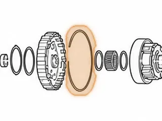 Snap Ring, EC8 Holds Front Planet To Forward Drum (.079” Thick)(6 3/16”OD) 1987-98 — Part # 23883
