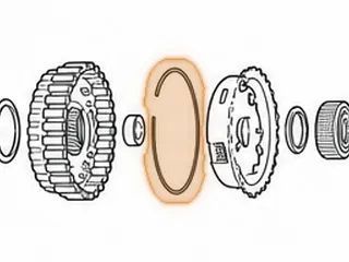 Snap Ring, EC8 Holds Front Planet In Low Drum (.063” Thick)(5.950”OD) 1999-Up — Part # 23882E