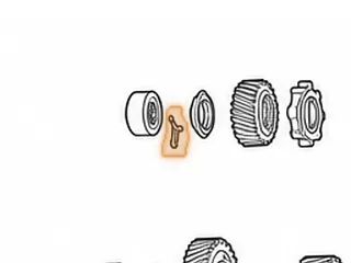 Bracket, REOFO9A Holds Bearing # 228 To Bell Housing (1 Bolt)(.115”Thick)(1.400”Long) (1.610”Wide) 2003-Up — Part # 203693AA